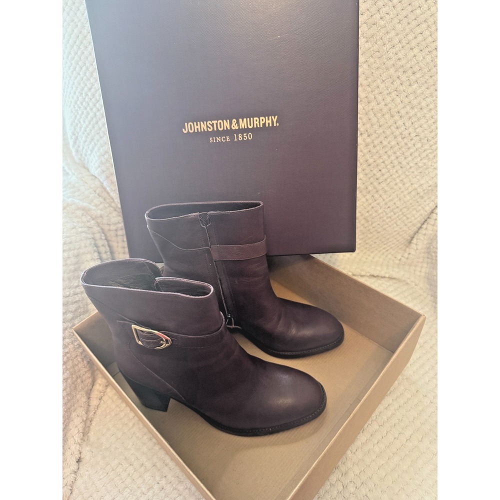 Johnston & Murphy Hope‎ Bootie 78-51718 Womens Bordeaux  Ankle & Booties Boots